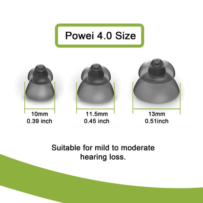 Hearing Aid Domes for Phonak Replacements,Phonak hearing aid 4.0 Domes 10pcs, Universal Domes for Phonak-Unitron RIC Hearing aid
