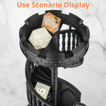 Dice Tower, RPG Collectible for Roleplaying Tabletop Games, Delivers Random Rolls Atmosphere to Every Session