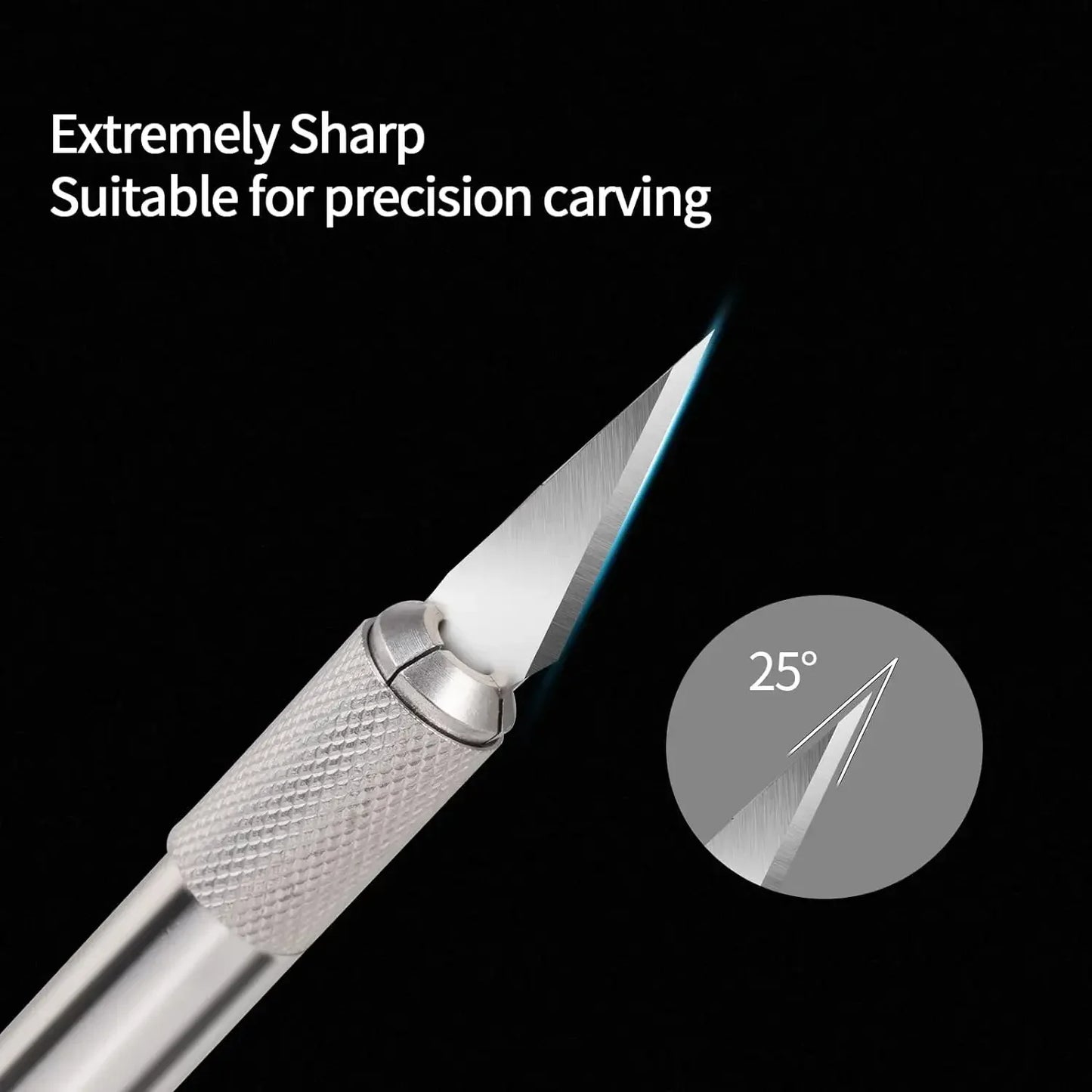 Exacto High Carbon Steel Blades, 100/200/300PCS Craft Knife Blades, Exacto Knife Blades 11,11 Exacto Knife Refill Blades