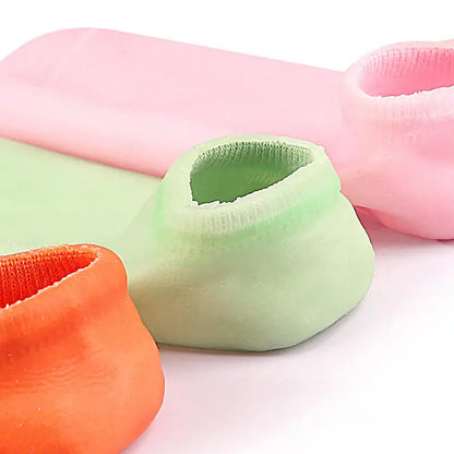 Reusable Silicone Moisturizing Mask Socks Exfoliating Anti Crack Protective Gloves Dry Dead Skin Remover Tools Hand Foot Care