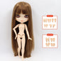 ICY DBS Blyth Doll Joint Body 30CM BJD Toy White Shiny Face and frosted Face with Extra Hands AB and Panel 1/6 DIY Fashion Doll