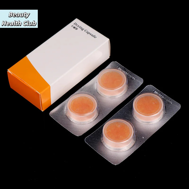 【4Pcs Hearing Aid Drying Capsules Desiccant Dehumidifier Drying Pallet For BTE】