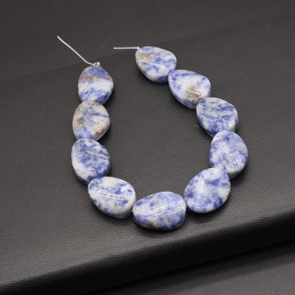 Natural Blue Turquoise Beads Faceted Natural Rose Quartzs Loose Spacer Beaded for Women DIY Jewerly Necklace Bracelet 19x14mm