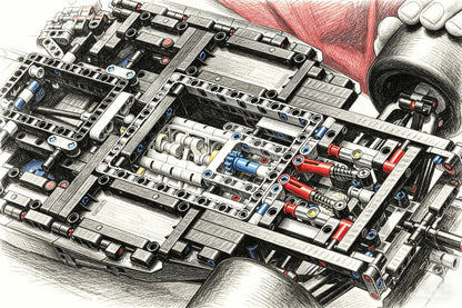 Technical 1361/1639PCS 1:8 Scale SF24 RB20 Race Car Model Assembly Advanced Construction MOC Replica Exclusive Kit Birthday Gift