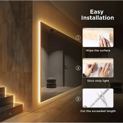 5M USB Led Strip Lights RGB 2835 60 LED Bluetooth APP Control Luces Led Flexible Diode Decoration For Living Room Lamp Ribbon