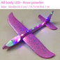 50/33CM Big Foam Plane Glider Hand Throw Airplane Light Inertial Bubble Planes Outdoor Launch Kids Toys for Children Boys Gift