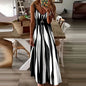 Women's New Fashion Zebra Pattern Dress Summer Fashion Comfortable Casual Dress