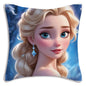 Cute Cartoon Frozens Elsas Pillow Covers Cartoon Sofa Decorative Home Double-sided Printing Short Plush Cute Cushion Cover