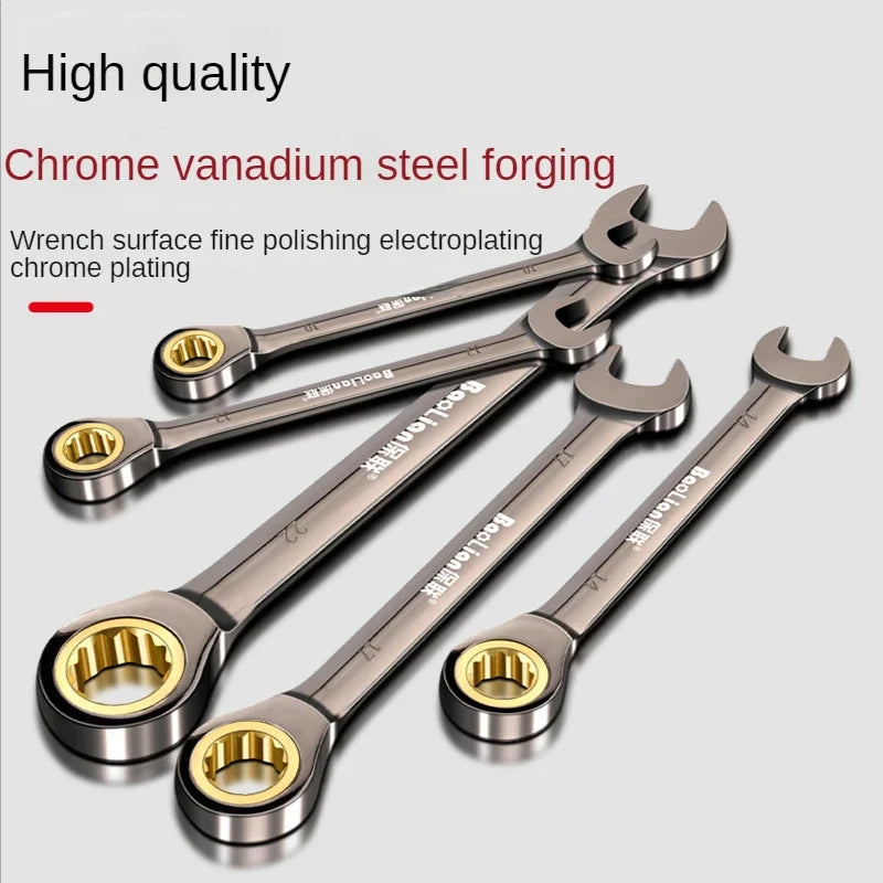 Universal Adjustable Torx Wrench 8-22mm Ratchet Spanner for Bicycle Motorcycle Car Repair Mechanical Tool