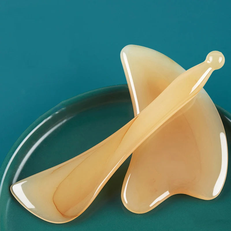 Skin Scraping Resin Gua Sha Massage Board Guasha Plate Face Eye SPA Massager Scrapers Tools For Face Neck Back Body Legs