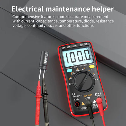 ZOYI 9999 Counts True RMS Digital Multimeter Auto Range Anti-Burn NCV AC DC Voltage Current Temperature Electrician Tester