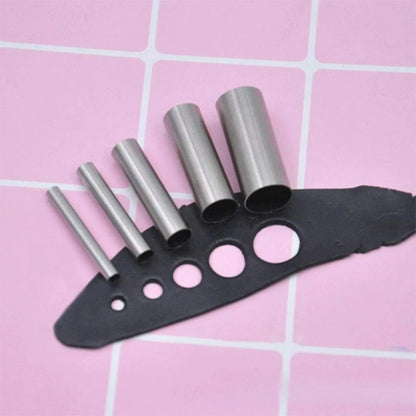 12PCS Hole Hollow Punch Cutter Set, Ceramics Dotting Baking Indentation Mold Tools for Polymer Clay Pottery Handmade Craft