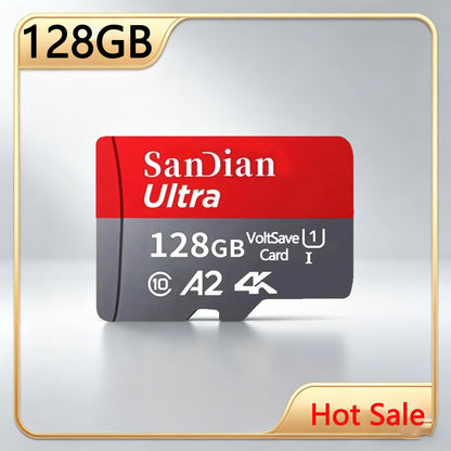 128GB Micro TF SD Card 256GB Memory Card Flash Card for Camera Phone Tablet with Adapter