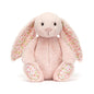 JC Bonnie Rabbit Plush Toy with Floral Ears Kawaii Stuffed Doll Soft Sofa Cushion Kids Birthday Gift Room Decor