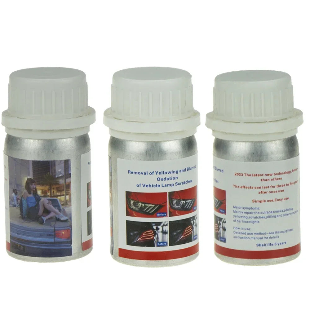 800ml Headlights Liquid Polymer Headlight Chemical Polish Repair Fluid Refurbishment Scratch Repair Polishing Headlights Kit