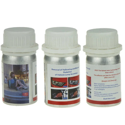 800ml Headlights Liquid Polymer Headlight Chemical Polish Repair Fluid Refurbishment Scratch Repair Polishing Headlights Kit