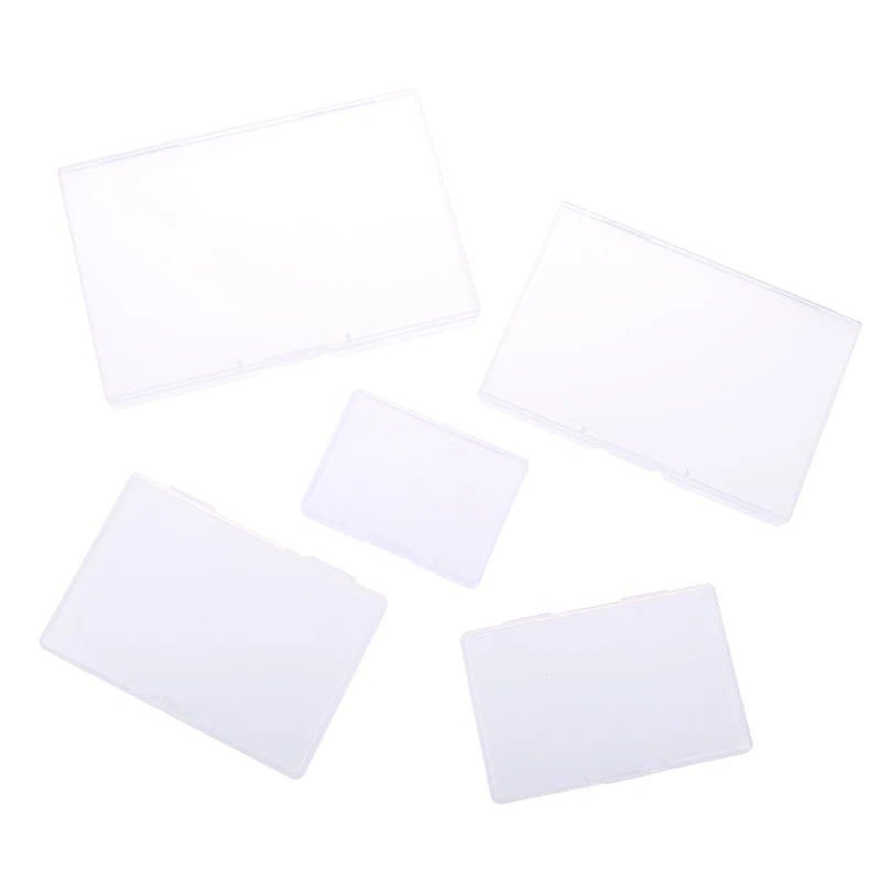 Transparent Plastic Box Rectangular Translucent Packing Box Storage Organizer Case Dustproof Durable Strong Jewelry Container