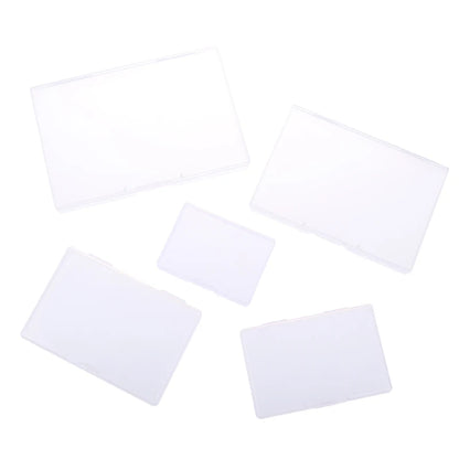 Transparent Plastic Box Rectangular Translucent Packing Box Storage Organizer Case Dustproof Durable Strong Jewelry Container