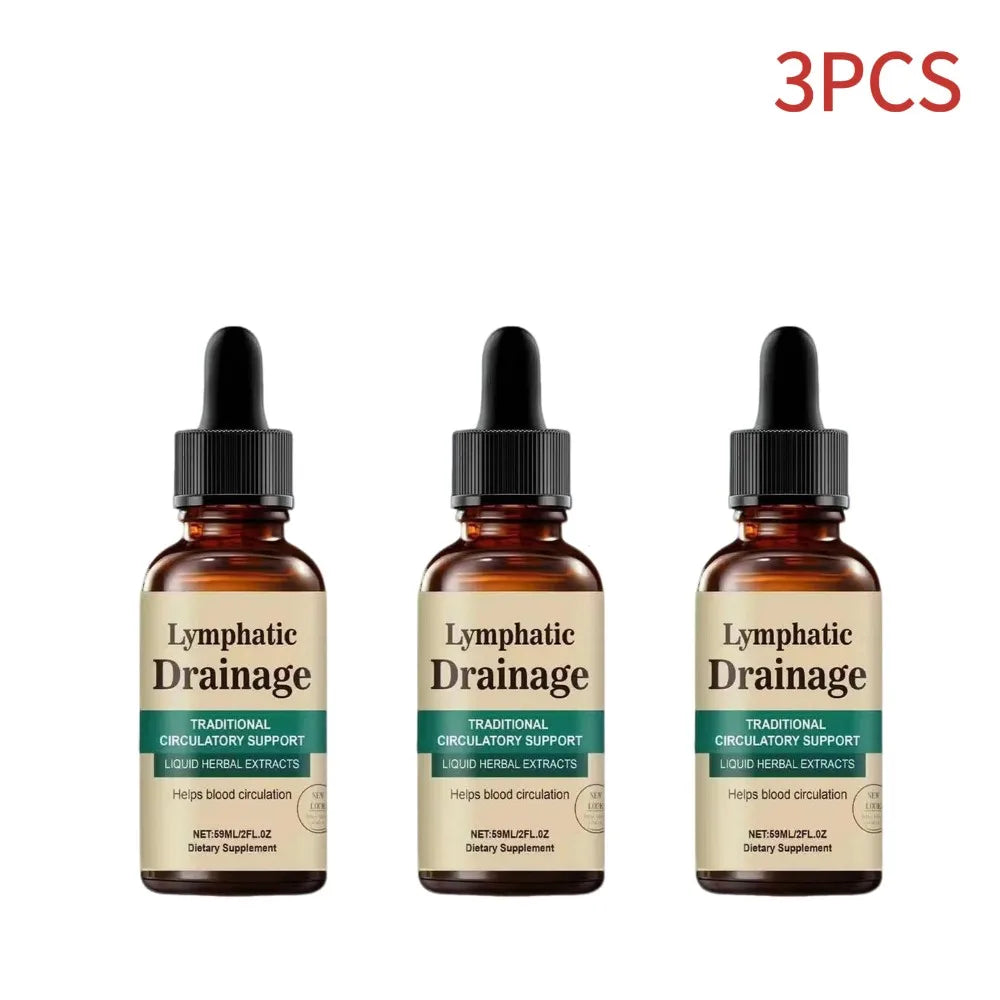 Natural Lymphatic Drainage Drops, Herbal Extracts for Circulatory Support, Relief Swelling Bloating Immunity Stillingia Wellness