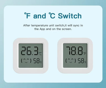 Zigbee 3.0 Temperature Humidity Sensor APP Remote Control Thermometer via Tuya Smart Life For Smart Home Work With Yandex Alexa