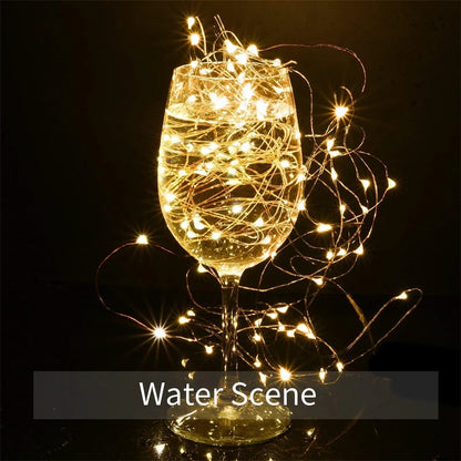 32M Solar LED Light Outdoor Festoon Lamp Garden Fairy Light String Led Twinkle Waterproof Lamp Christmas Garland Yard Decoration