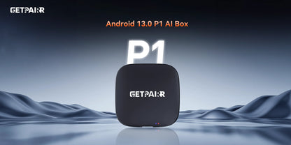 GetPairr P1 Android 13 AI Box 8GB 128GB Wireless CarPlay Android Auto Aadpter Youtube Video Box for Car with Wired Carplay