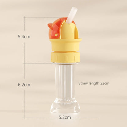 2-in-1 Children's Straw Lid,Reusable Leakproof Water Bottle Cap for Boys Girls,Portable Anti-Choking Spout Cap with Straw