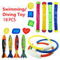 Swimming Diving Toys Set for Kids Children's Pool Treasure Hunt Games Diving Torpedo Water Ring Diamond Water Suit Toys Gift