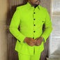 Safari Men's Suits For Business Elegant Single Breasted Blazer Lining 2 Piece Jacket Pants Outfits Regular Length Blazer