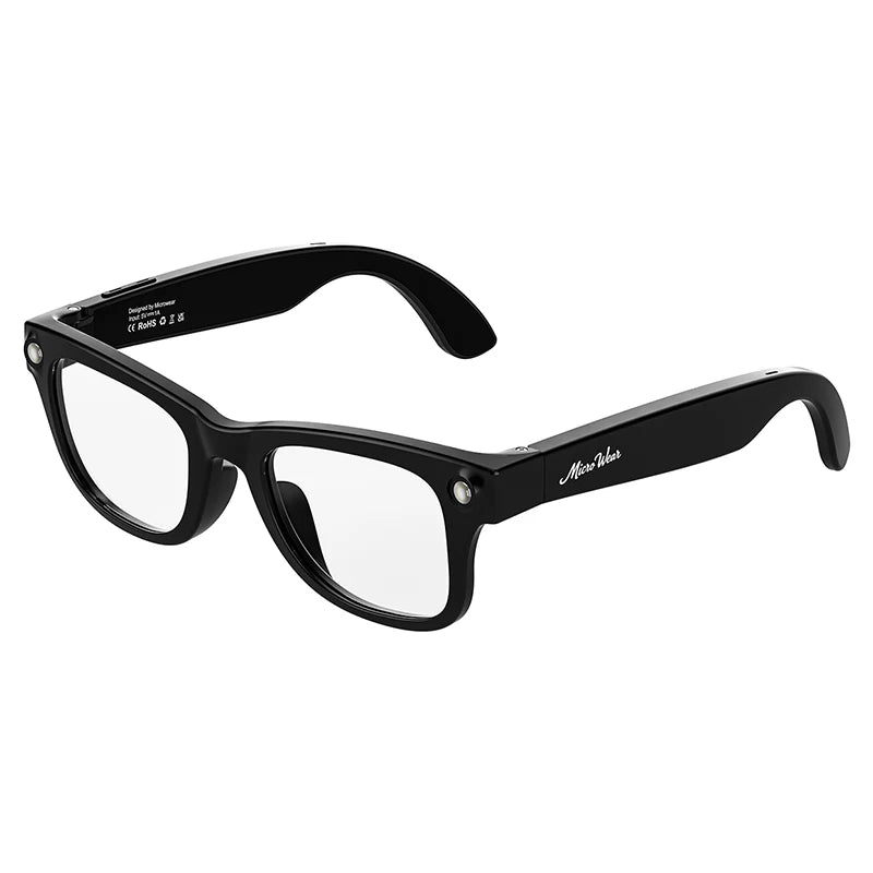 HD Camera Smart Glasses For Women Men Simultaneous Translation Eyewear Flashlight Audio And Video Recording Eyeglasses Music