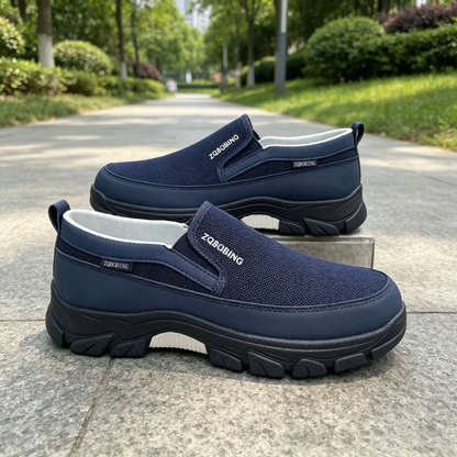 2026 New Men's Loafers Spring Large Size 39-48 Round-Toe Men's Moccasins Slip-On Mature Men's Shoes Simple Lightweight Casual Shoes