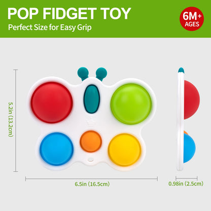 Baby Finger Toys Infant Montessori Colorful Sensory Toys Anti Stress Relief Toys Early Education Intensive Training Fidget Toys