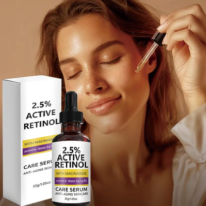 2.5% Active Retinol Care Serum - Anti-Aging, Moisturizing, Brightening with Niacinamide & Kojic Acid