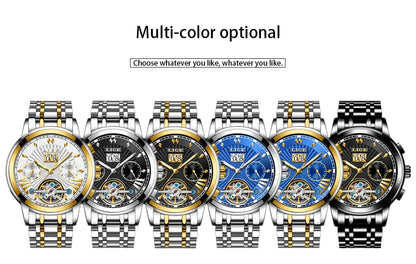 2026 LIGE Automatic Mechanical Wrist Watches For Men Top Brand Luxury Tourbillon Men Watch Fashion Business Waterproof Watch Men