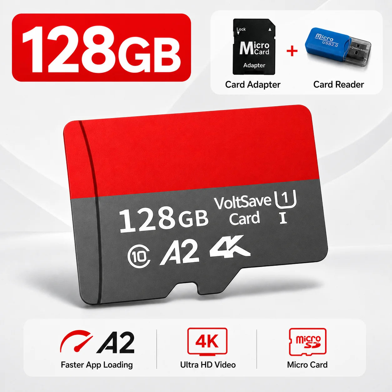 High Speed Micro TF SD Card 128GB 256GB Class10 U3 V30 for Camera Drone Driving Recorder Waterproof Memory Card