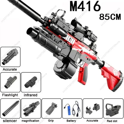M416 Sniper Rifle Electric Toy Gun Water Beads Summer Outdoor Game AirSoft Splash Gun Kids Gift