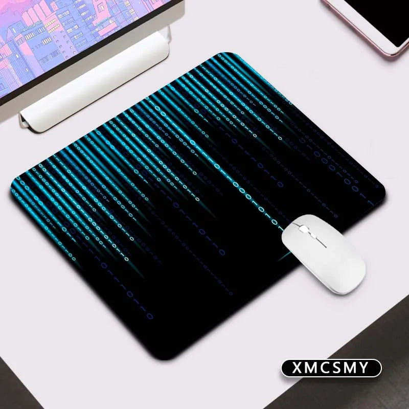 Matrix Binary Code Keyboard Pad Mouse Deskmat Computer Mat Pc Gaming Accessories Mousepad Gamer Mausepad Mats Cabinet Mause Pads