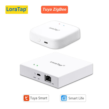 LoraTap Tuya Multi-mode WiFi ZigBee 3.0 Bluetooth Mesh Gateway Hub Bridge Wireless and Wired Smart Life App Remote Control
