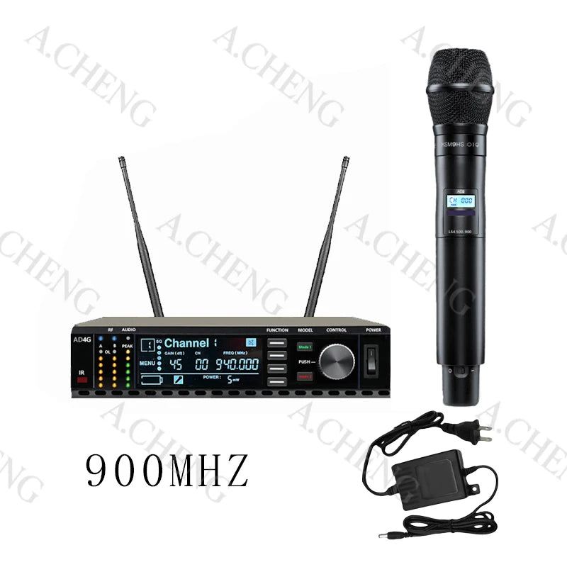 A.CHENG AD4G K9 Professional Wireless Microphone UH Long-Distance Reception, Excellent Performance and Excellent Quality