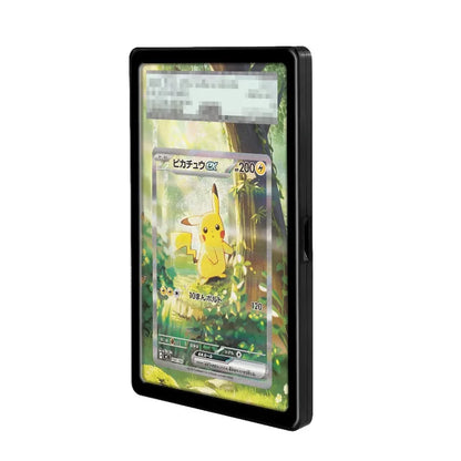 Art Display For Pokemon Cards PTCG Qikatchu Ex Anime Game Collection Expand Gifts Keychain Self Made Acrylic Protective Case Toy