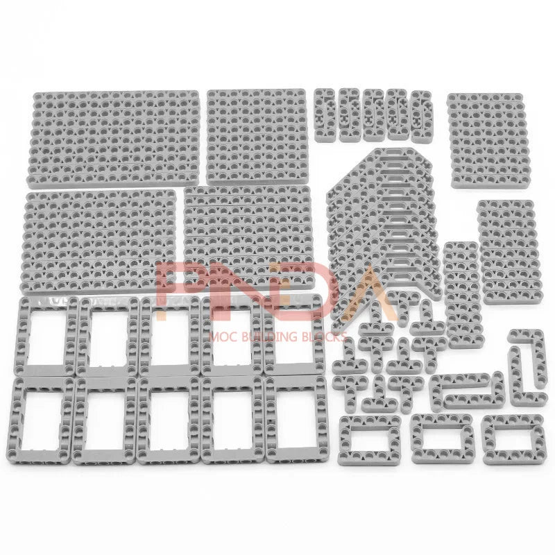 120PCS Parti tecniche fai da te 6 colori Liftarm Mattoni da costruzione spessi Blocchi Set di accessori Braccio Fascio Meccanico