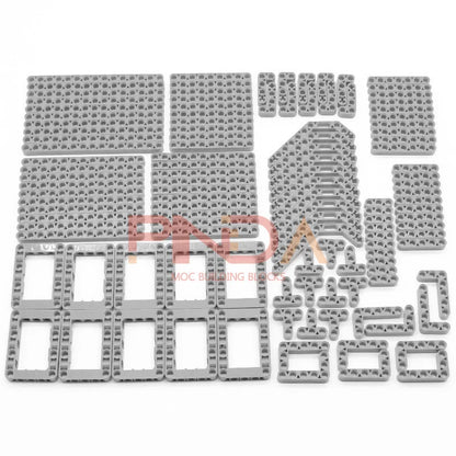 120PCS Parti tecniche fai da te 6 colori Liftarm Mattoni da costruzione spessi Blocchi Set di accessori Braccio Fascio Meccanico
