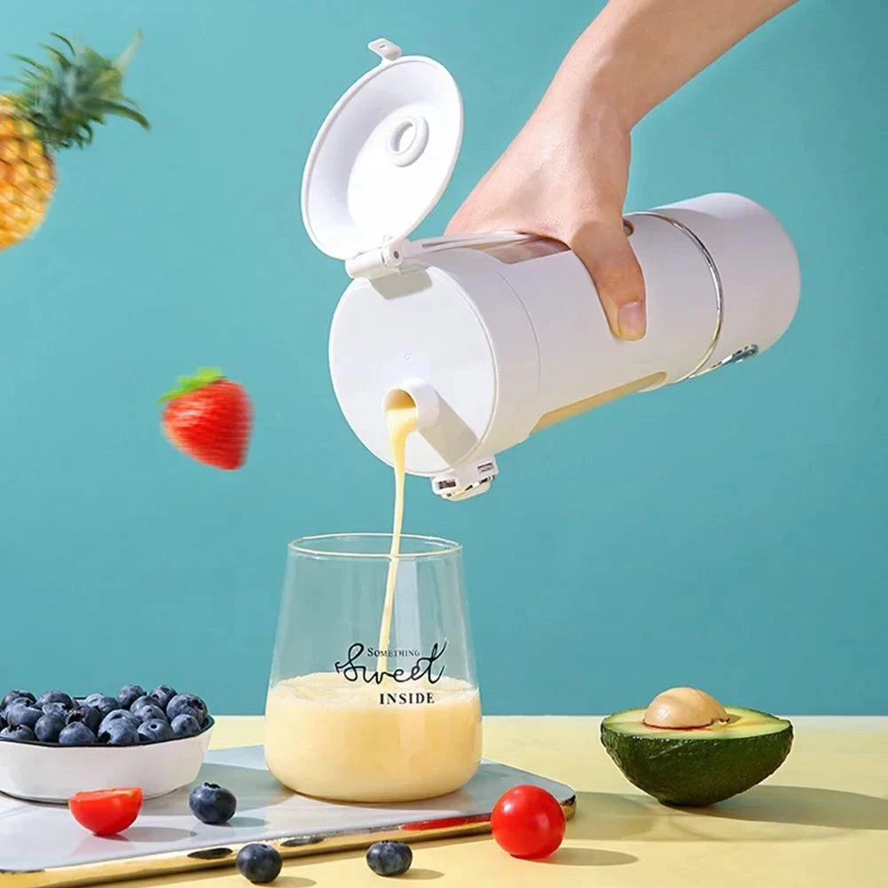 Stainless Steel Electric Blenders 700ml Juice Maker Blender 12 Leaves Strong BPA-free Smoothies/Ice Fruits/Nuts Blender Bottle