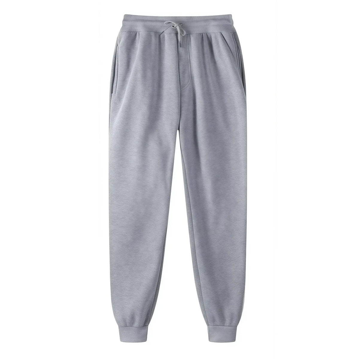 Unisex Solid Jogger Sweatpants Elastic Drawstring Cuff Sports Pants Multi-color Loose Fit Casual Gym Running Trousers Size S-3XL