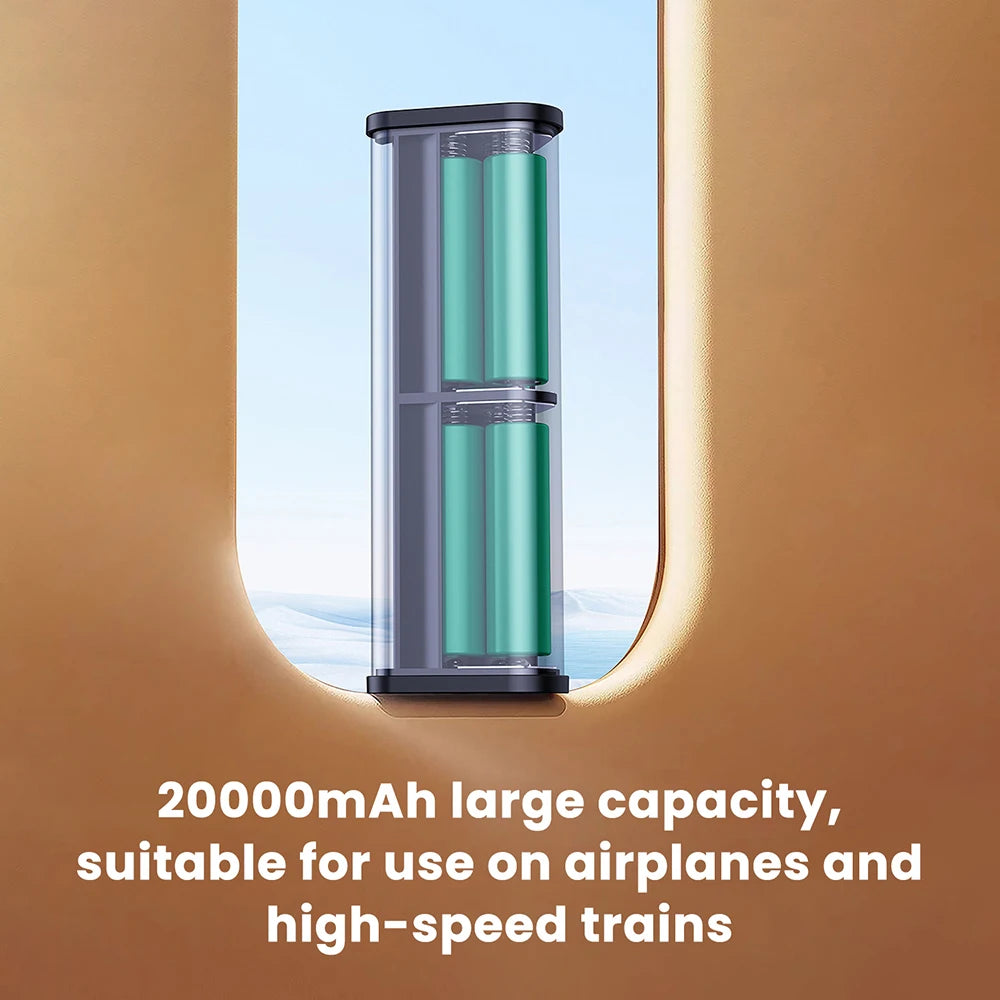 22.5W 6*18650 Power Bank Case Transparent Shell Fast Charging Holder Cases Detachable Battery Charge Storage Box Without Battery