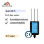 Measure Soil Moisture Temperature Humidity EC PH  NPK 4-20mA 0-5V RS485 Modbus Soil Sensor