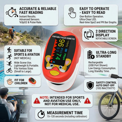 Non-Contact Infrared Laser Thermometer Finger Pulse Oximeter,Fast Temperature/Blood Oxygen/Pulse Rate Measurement