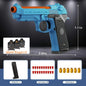 G17 Shell Throwing EVA Safety Soft Bullet Toy Gun with Blowback for Outdoor Continuous Firing Shooting Game Christmas Gift