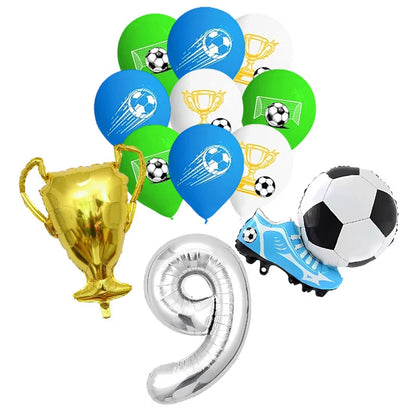 Blue Football Birthday Party Decoration Soccer Birthday Party Plate Cup Napkins Cotillon Birthday Soccer Star Happy Birthday Set
