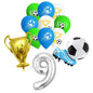 Blue Football Birthday Party Decoration Soccer Birthday Party Plate Cup Napkins Cotillon Birthday Soccer Star Happy Birthday Set